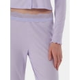 thumbnail image 4 of No Boundaries Rib Sleep Pants, Women's and Women's Plus, 4 of 5