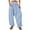 SGY013_Light Blue, variant on Elastic Waist Pants For Women, Womens High Waist Wide Leg Pants Casual Palazzo Pants Beach Loose Baggy Harem Pants With Pockets Orange