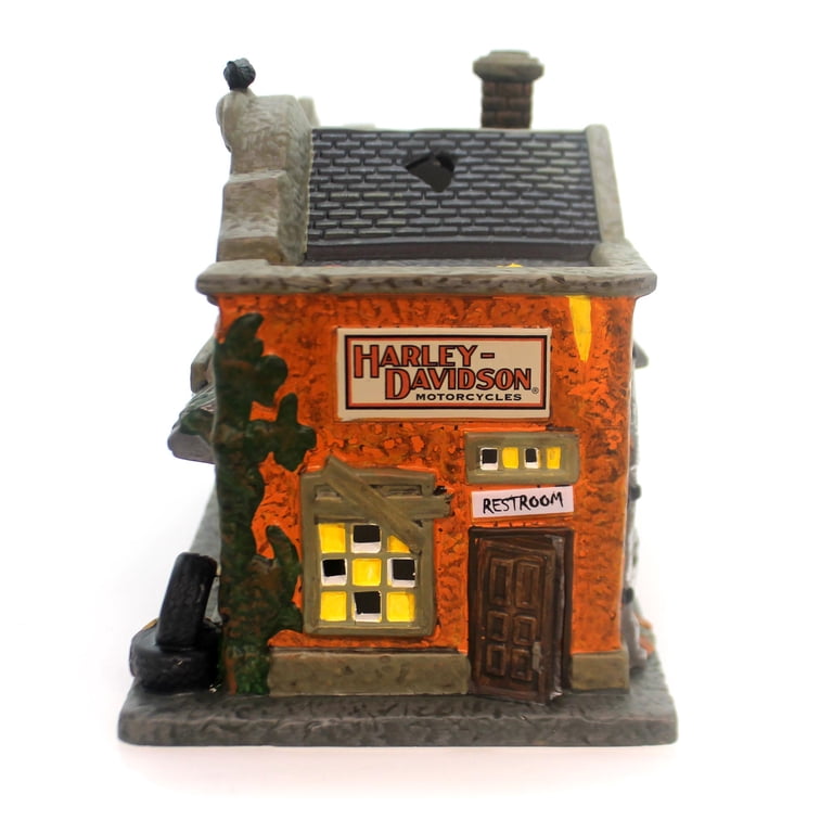 Department 56 House Harley-Davidson's Last Chance Garage Halloween