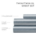 thumbnail image 5 of Noble Linens 3 Piece Pattern Microfiber Bed Sheets Set, Soft Lines Stone, Twin, 5 of 8