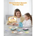 thumbnail image 4 of Tarjetas Flash Parlantes Bilingües En Español E Inglés Para 1-3 Juguetes De Terapia Del Habla De Bolsillo Con 512 Palabras Juguetes De Aprendizaje De Idiomas Montessori Juguetes Para Autismo Aprendiza, 4 of 5