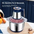 thumbnail image 2 of 5L Electric Meat Grinders Food Crusher Stainless Steel Multifunctional Slicer, 2 of 6