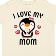 thumbnail image 4 of Inktastic I Love My Mom with Cute Penguin and Hearts Girls Toddler T-Shirt, 4 of 5