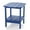 Navy Blue, variant on TORVA Patio Adirondack Side Table, Outdoor End Tables All-Weather Resistant HDPE Humidity-Proof Long Time Use for Deck, Lawn,Garden, Porch, Backyard End Table Brown