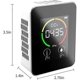 thumbnail image 2 of CO2 Detector, CO2 Carbon Dioxide Monitor, LED Screen, Air Quality Temperature and Humidity Monitor for Home, Office, Gym, Car (TVOC Sensor-Black-Black, 2 of 5