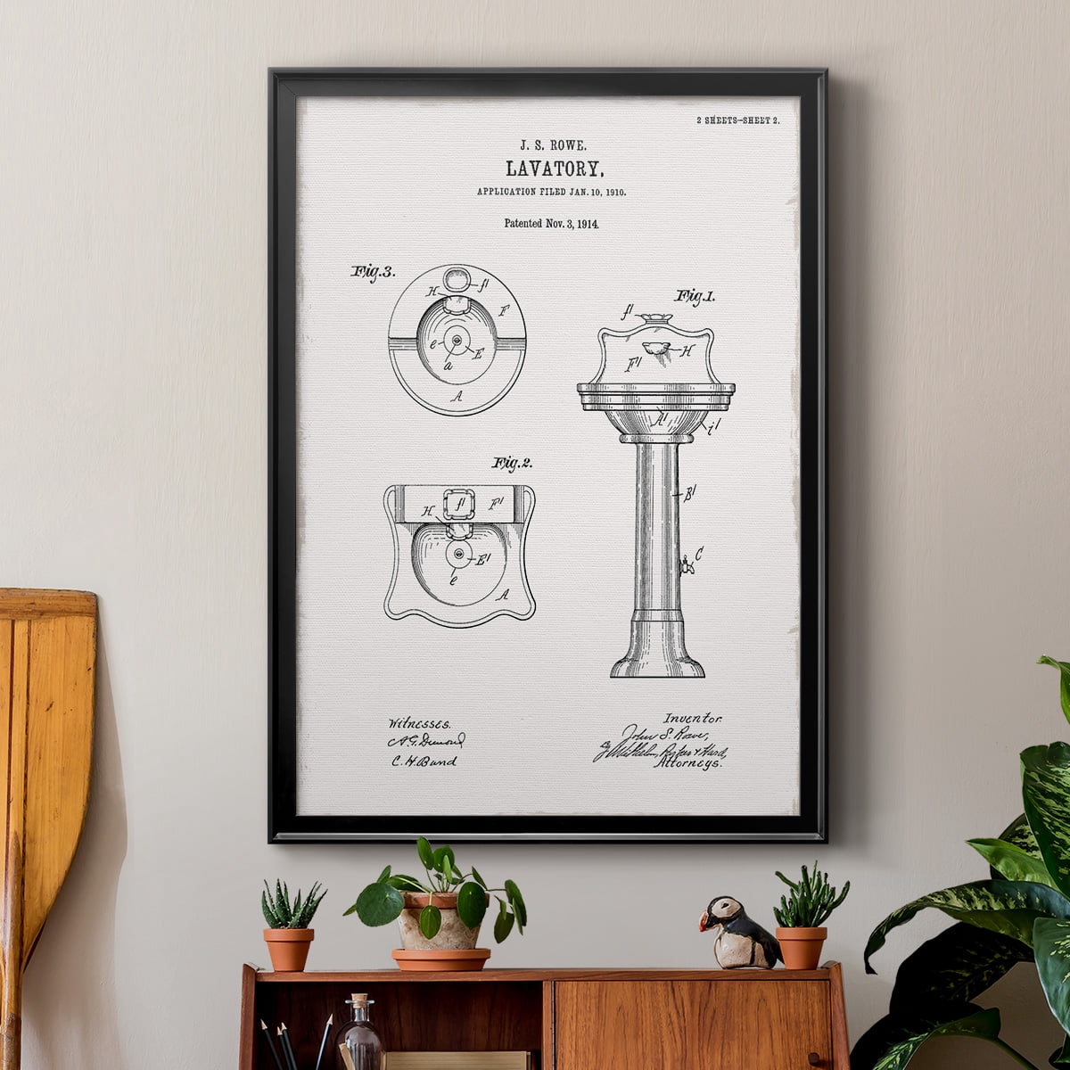 Vintage Sink I Premium Classic Framed Print - Ready to Hang