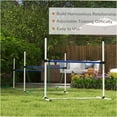thumbnail image 4 of JERFIT Dog Agility Training Set with Adjustable Hurdles, Water Spray Tube, Whistle & Carry Bag for Outdoor Pet Obstacle Course, White, 4 of 9