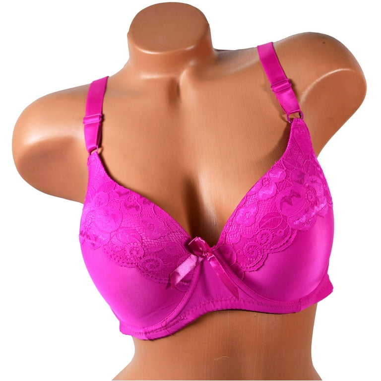 Women Bras 6 Pack of Bra B cup C cup D cup DD cup, Size 40D (8201