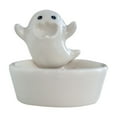 thumbnail image 2 of Clearance!Halloween Candle Holder Cup, Ceramic Candlestick Cute Ghost Shape Tealight Cup for Spooky Party Table Centerpiece Decor, 2 of 9