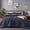 10 Navy, variant on U by Bedsure 3 Pieces Queen Comforter Bedding Set, Navy Comforter Set for All Seasons, 1 Lightweight Prewashed Comforter and 2 Pillowcases