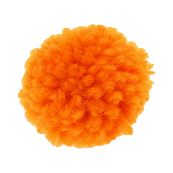 Juguetes para gatos tipo teaser en forma de bola ligera de 1 Pc para exteriores de felpa naranja