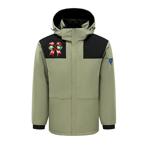 Youyipin Heated Jacket for Men and Women Winter Coat 4 Heating Zones Heating Hood Jacket 2024 Outdoor Electric Heating Coat