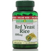 Nature's Bounty Red Yeast Rice 600 mg Capsules 120 ea (Pack of 2)