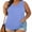Light Blue, variant on Womens Plus Size Tank Tops V Neck Basic Solid Color Lightweight Casual Flowy Summer Sleeveless T Shirts