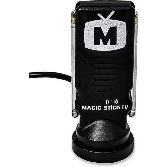 Magic Stick TV MS-MINI Multi-Directional TV Adjustable Antenna - Omnidirectional Indoor Clear HD Antenna for Smart TV as seen on TV, 4k 1080p 720p 1080i HD TV Antennas - 50 Miles Range