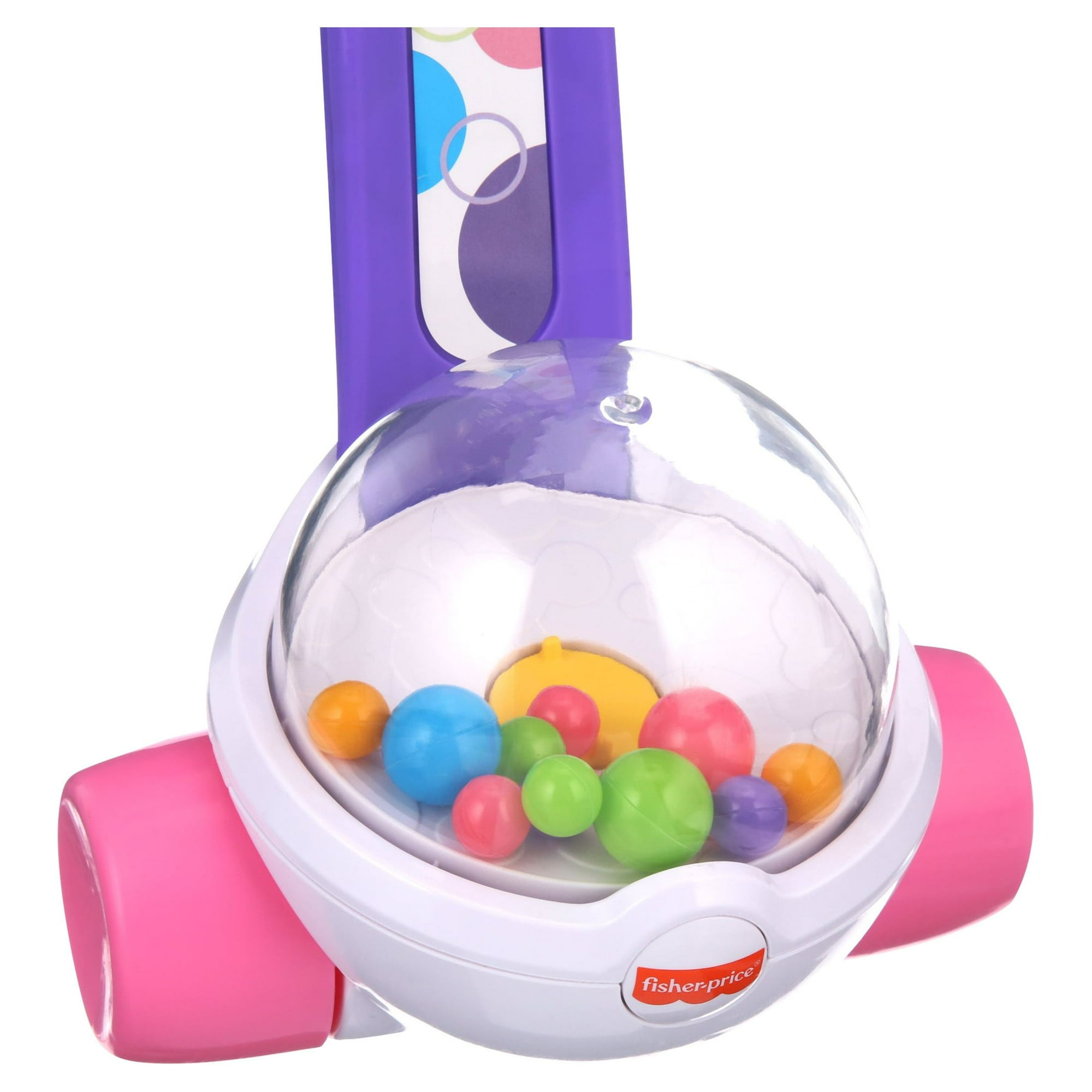 Fisher-Price Corn Popper 2-Piece Handle Push Toy, Purple Walmart Exclusive