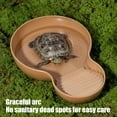 thumbnail image 3 of Reptile Bathing Pool Tortoise Food And Water Feeder Bowl with Ramp Reptile Feeding Dish Aquarium Ornament for Gecko Snake Turtle Bearded Dragon Lizard, 3 of 8