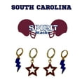 thumbnail image 2 of South Carolina State University Spirit Stack navy mini enamel bolts and maroon statement open starboys, 2 of 2