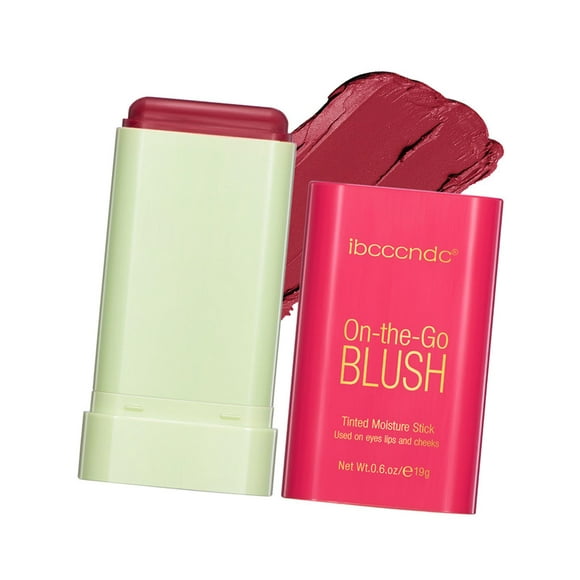 Blush Stick Multi Use Long wearing Smooth Dewy Finish Portable Blusher Stick Red