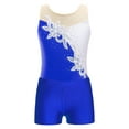 thumbnail image 3 of Sholeno Kids Girls Glittery Sequins Ballet Dance Leotard for Gymnastics Outfits Workout Biketard Royal Blue 14, 3 of 5