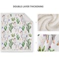 thumbnail image 3 of Llama Alpaca Sherpa Blanket Cartoon Cute Soft Throw Blanket for Sofa Chair Bed Office Travelling Camping 50"x60", 3 of 6