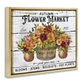 thumbnail image 3 of Stupell Industries Cottage Autumn Flower Market Gold Floating Frame Canvas Art, 31 x 25, by Creatif Belle, 3 of 8