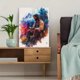 thumbnail image 5 of Qisvanset Framed Canvas Wall Art 12x16 Inch Jesus Disciples Colorful Watercolor Bible Art, 5 of 5