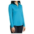 thumbnail image 4 of Womens PosiCharge Competitor 1/4-Zip Lightweight Polyester Pullover Atomic Blue X-Large, 4 of 8