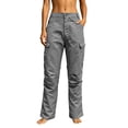 thumbnail image 2 of Aimik Women's High Waist Cargo Hiking Pant Durable Multi-Pocket Trousers for Outdoor Activities Functional Straight Leg Bottoms, 2 of 6