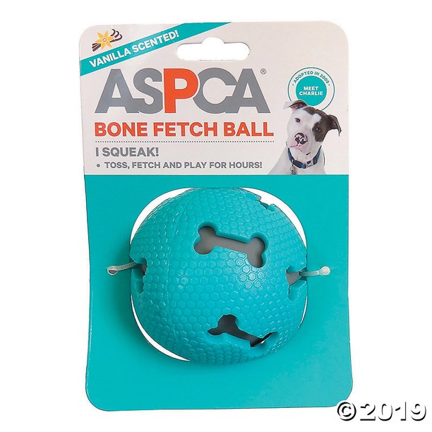 Aspca Bone Fetch Ball Dog Toy Blue Walmart Com
