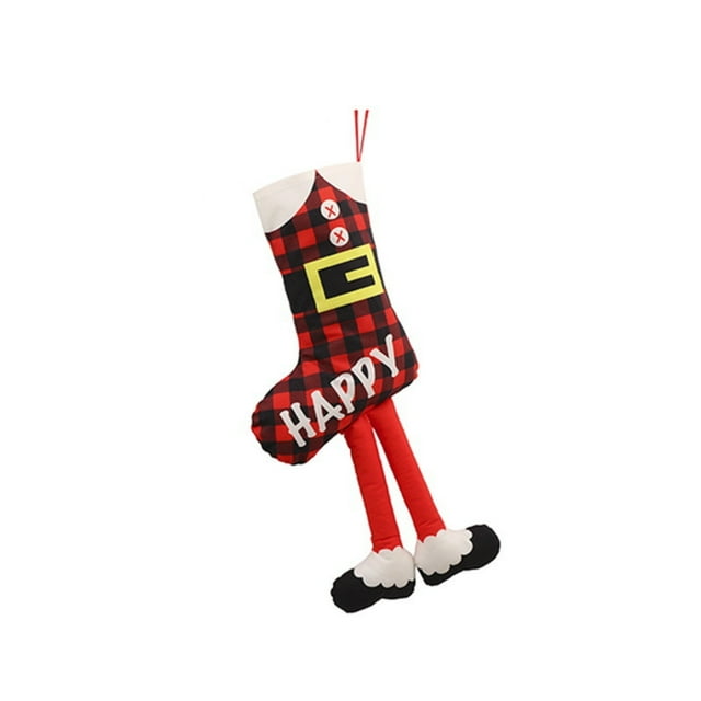 Christmas Decorations Clearance!! Christmas Socks Gift Bag Socks Decoration Props Children's Gift Bag Pendant