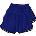 thumbnail image 4 of QUNYINEY Casual Shorts Women Hotpants Elastic Waist Solid 2pc Slim Shorts, 4 of 4