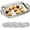 Rectangle, variant on XIMEI 4-Pack Large Rectangle Silver Serving Trays, 15.4"x9.3" Stainless Steel Mirror Platters for Party/Wedding/Buffet/Dessert/Appetizer/Catering