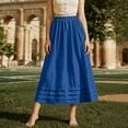 thumbnail image 2 of Edvintorg Midi Skirts for Women with Pockets Elastic High Waisted Skirt Womens Summer Skirts Trendy 2026, 2 of 6