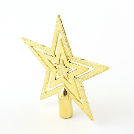 Top Star for Xmas Tree Gold Christmas Adornment
