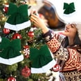 thumbnail image 2 of yulier Christmas Bow Ornament, Large Plush Velvet Bow Hanging Pendant Christmas Tree Ornaments, Christmas Decorations Xmas Holiday Wedding Party Home Decor, Green, 11.42"x9.84", 2 of 8