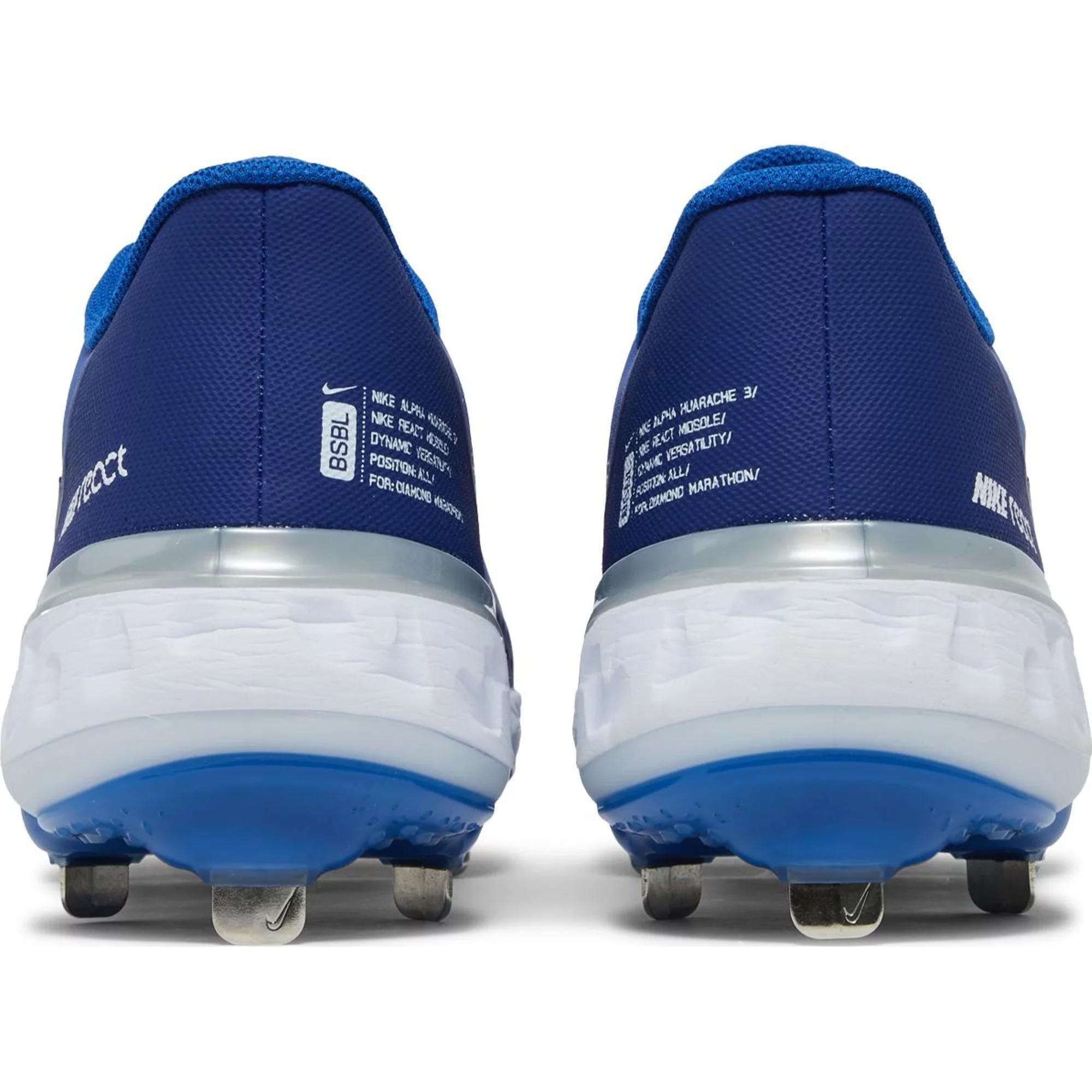 NEW Nike Alpha Huarache Elite 3 Low Baseball Cleats Game Royal Size 7
CK0746-400 Size 15 - Nike Alpha Huarache Elite 3 Low Game Royal for  main image 4