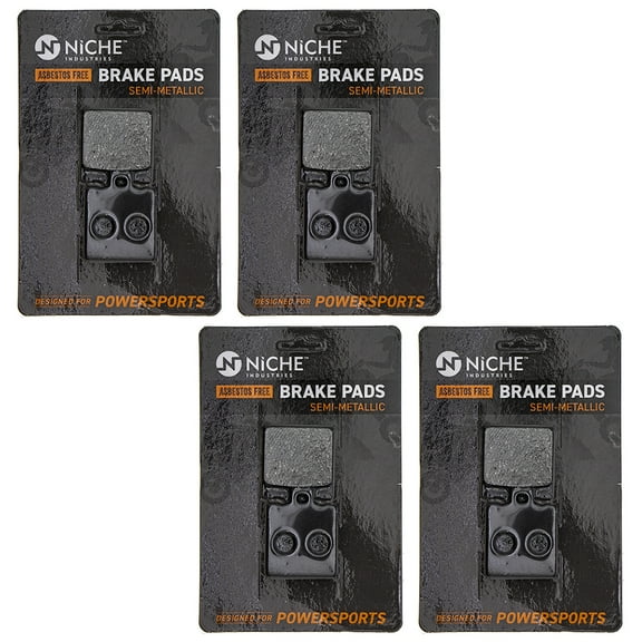 Niche Rear Brake Pad Set for Ducati 996 Semi-Metallic Motorcycle 4 Pack 519-KPA2447D