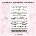 thumbnail image 3 of Flower Leaf Lace Clear Rubber Stamps Writing Line Herat Floral Lines Transparent Postmark Silicone Seals Stamp DIY Scrapbooking Paper Craft Cards Making Photo Album Decorative, 3 of 9