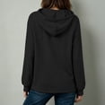 thumbnail image 6 of Taqqpue Women Long Sleeve Shirts Lightweight Drawstring Hooded Sweatshirt Loose Fit Fall Winter Oversized Pullovers Tops with Pockets for Women, 6 of 6