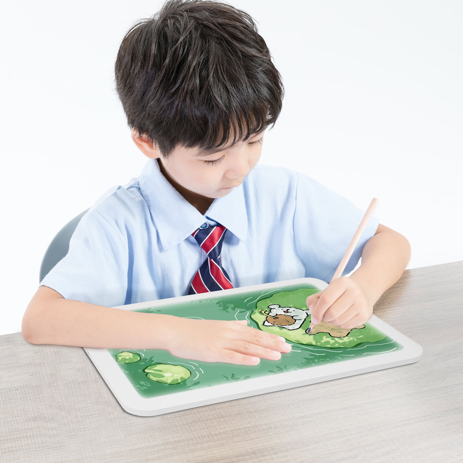 Portable A4 Artcraft LED Bright Light Pad, 3500mah Battery Powered Bright Copy Board Wireless Light Board, Light Pad for Tattoo Drawing, Streaming, Sketching, Animation, Stenciling