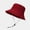 Burgundy, variant on Cotton Solid Color Bucket Hat Fisherman Hat Outdoor Travel Sun Cap For Men And Women 188