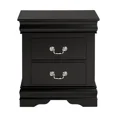 thumbnail image 4 of Fully Assembled Nightstand with 2 Drawers Solid Wood End Table Traditional Style Bedroom Funiture 1PC, 4 of 5