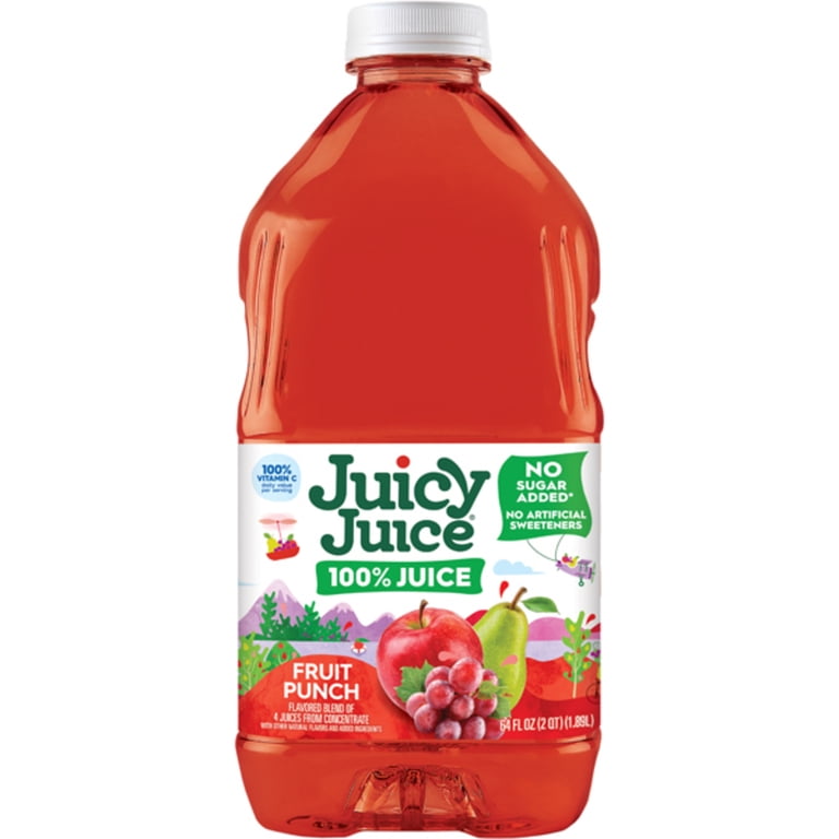 Juicy Juice, 100% Juice, Fruit Punch, 64 fl oz Bottle - Walmart.com
