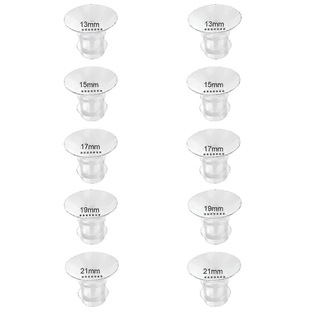 Flange Inserts 13/15/17/19/21mm 10PC,Compatible with Momcozy S12 Pro/S9 Pro/S12/S9 Wearable Breastpump Cup