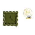 thumbnail image 1 of Reloj de pared,Reloj de pared decorativo para baño y dormitorio.,Reloj de pared cuadrado silencioso y sin tictac,regalo,Estatua de hoja,Estatua de hoja para decoración del hogar,manualidades, 1 of 8