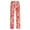 thumbnail image 7 of Women's Drawstring Valentine's Day Printed Casual Pants, Elastic Waist Lounge Pants for Women, Holiday Themed Sleepwear Pajama Pants, Comfortable Fit,Red,2XL, 7 of 7