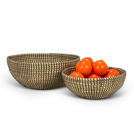 

Deep Black & Brown Serving Bowls - Set of 2