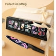 thumbnail image 6 of 12-Piece Flower Kitchen Knife Set with Blade Guards, Dishwasher Safe, German High Carbon Stainless Steel Block, Springtok Multicolor Cutting, 6 of 6