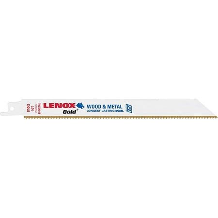 

Lenox 21079B810GR 10 TPI Gold Power Arc Curved Metal Reciprocating Saw Blades (25 Pack) 8